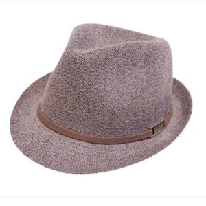Kids Textured Knit Fedora Hat